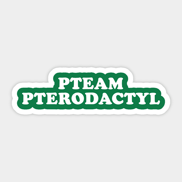 Pteam Pterodactyl Funny Dinosaur Sticker by vintageinspired